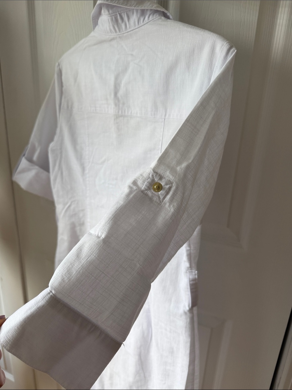 Perfect White Zip-Front Dress - Picture 9 of 11